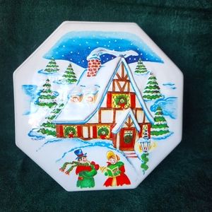 Vintage Relief style Christmas Container